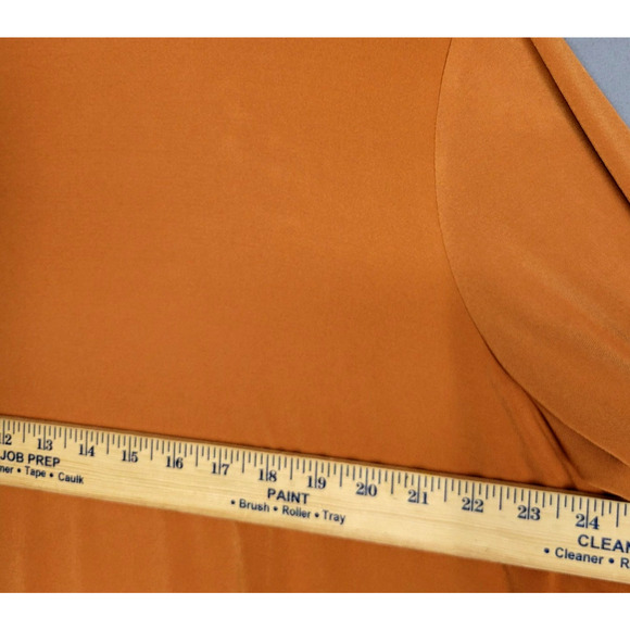 Susan Graver Shirt Womens 2X Petite Rust Orange Modern Essentials 3/4 Sleeve - Picture 8 of 12